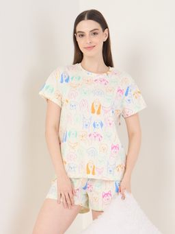 Sweet Dreams - Womens Printed T-Shirt And Shorts
