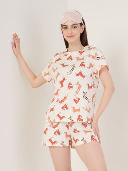 Sweet Dreams - Womens Printed T-Shirt And Shorts