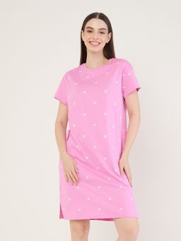 Sweet Dreams - Womens Printed Short Night Dress