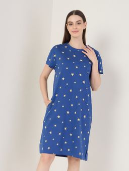 Sweet Dreams - Womens Printed Short Night Dress
