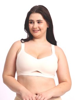 Krvvy - Wire-Free Comfort For A-C Cup Sizes Everyday Padded Bra Beige