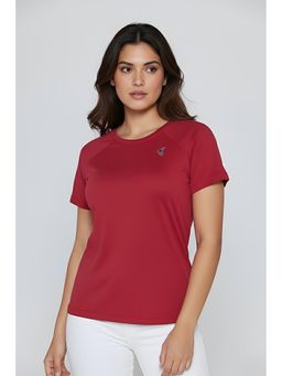 Zivame - Zelocity Quick Dry Relaxed T-Shirt - Deep Claret