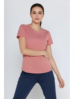 Zivame - Zelocity Quick Dry Relaxed T-Shirt - Rose Dawn