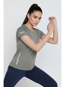 Zivame - Zelocity Quick Dry Relaxed T-Shirt - Tea