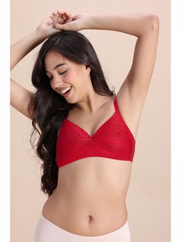 Zivame - Beautiful Basic Padded Non Wired Medium Coverage T-shirt Bra - Jalapeno Red