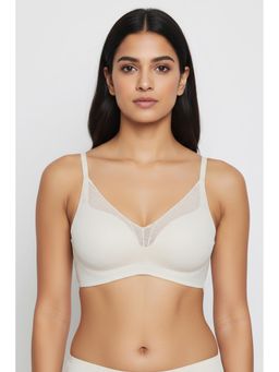 Zivame - Freeform Non Wired Medium Coverage Push Up Bra - Off White