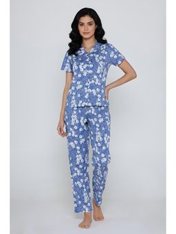 Zivame - Knit Cotton Nightsuit - Riviera