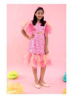 Kirti Agarwal Pret n Couture - Heart Print Midi Dress