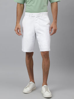 KINGDOM OF WHITE - Interlude-Cotton Ripstop White Shorts