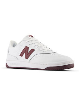 New Balance - Men BB80IAF White & Maroon Sneakers