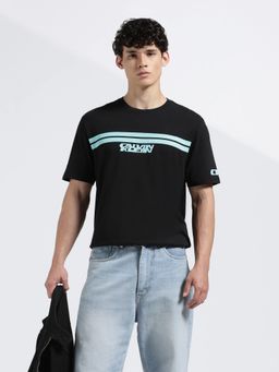 Calvin Klein - Men's Black Logo Regular Fit Cotton T Shirt