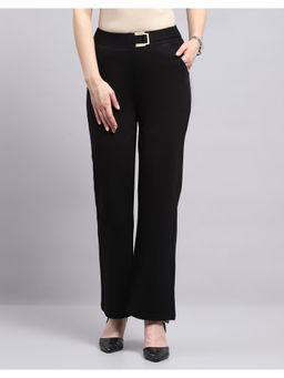 Monte Carlo - Women Solid Black Pant