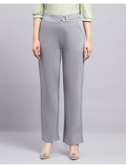 Monte Carlo - Women Solid Grey Pant