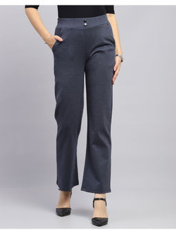 Monte Carlo - Women Blue Solid Pant