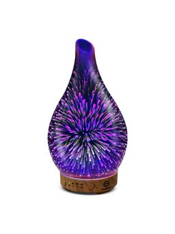 SLEEPSIA - Ultrasonic 3D Glass Aroma Diffuser with Essential Oils with 7 Led Lights