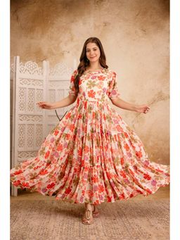 Wedani - Multi-Color Women Floral Printed Anarkali Kurta