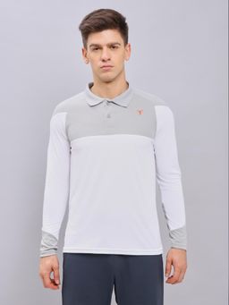Technosport - Men Colorblock Slim Fit Polo Sports T-shirt
