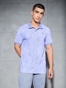 Technosport - Men Printed Slim Fit Polo T-shirt
