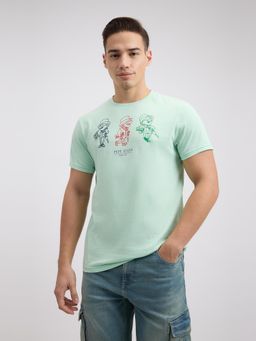 Pepe Jeans - Men Green Printed Short Sleeve T-Shirt