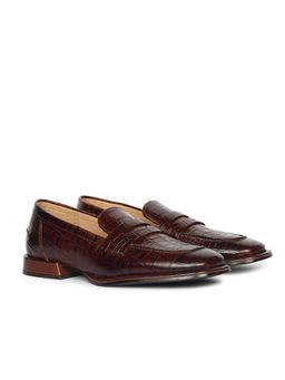 Saint G - Womens Chocolate Leather Loafers