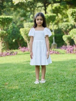 SWEETLIME BY AS - White Ruffled Dress