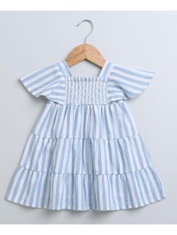 SWEETLIME BY AS - Blue and White Striped Dress