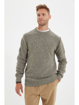 Trendyol - Man Olive Sweater