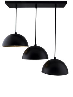 Homesake - Linear Cluster Black 8Inch Hanging Light