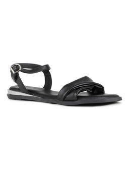 Inc.5 - Women Black Casual Solid Round Toe Sandals