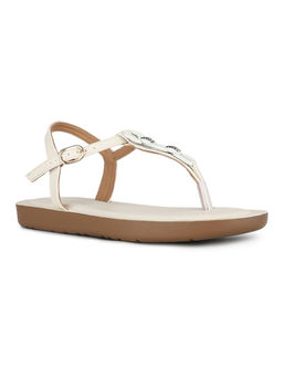 Inc.5 - Women Cream Solid Sandals