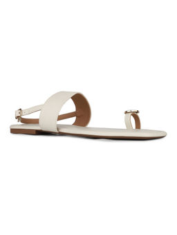 Inc.5 - Women Off White Casual Solid One Toe Sandals
