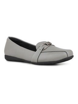 Inc.5 - Women Grey Casual Solid Round Toe Loafers