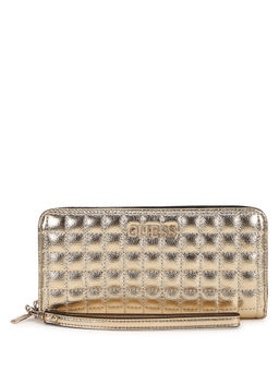 Guess - Gold Matrix Slg Large Zip Around Wallet