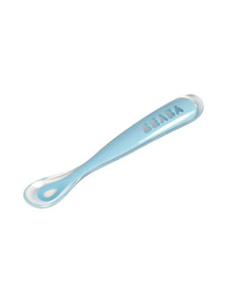 Beaba - 1st Stage Silicone Spoon - Windy Blue, 4m+