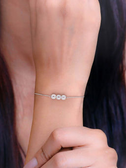 Kai Jewel - Sterling Silver Crystal Casual Bracelet