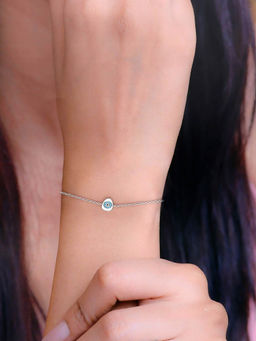 Kai Jewel - Sterling Silver Chic Enamelled Evil Eye Bracelet