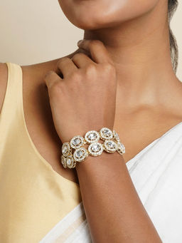 Teejh - White Ziya Silver Bracelet