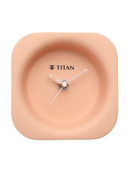 Titan - Contemporary Peach Colour Table Clock