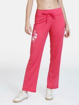 Zivame - Zelocity High Quality Stretch Quick Dry Track Pant - Carmine