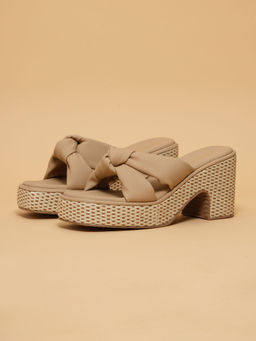 ERIDANI - June Knot Beige Heels