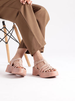 Marc Loire - Women Pink Solid Platform Sandals