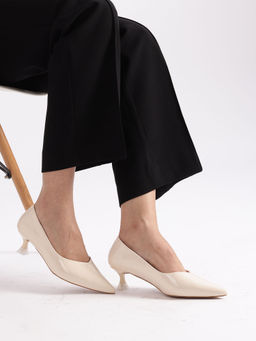 Marc Loire - Women Cream Solid Pumps Heels