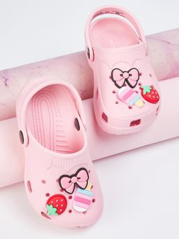 max - Girls Pink Casual Clogs