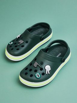 max - Boys Green Casual Clogs