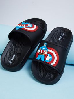 max - Boys Black Casual Sliders