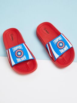 max - Boys Red Casual Sliders