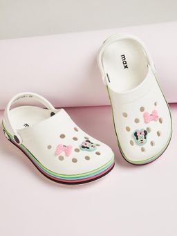 max - Girls White Casual Clogs