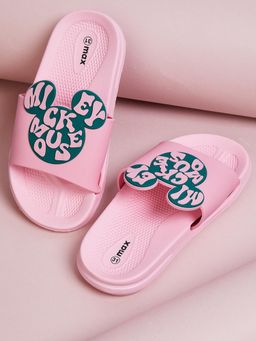 max - Girls Pink Casual Sliders