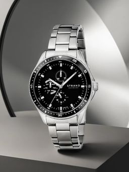 Strand by Obaku - Bay Ore Multifunction Black Round Dial Men Watch - S745GMCBSC (M)