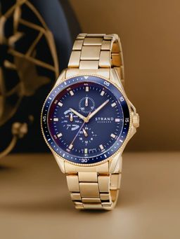 Strand by Obaku - Bay Beryl Multifunction Blue Round Dial Men Watch - S745GMGLSG (M)